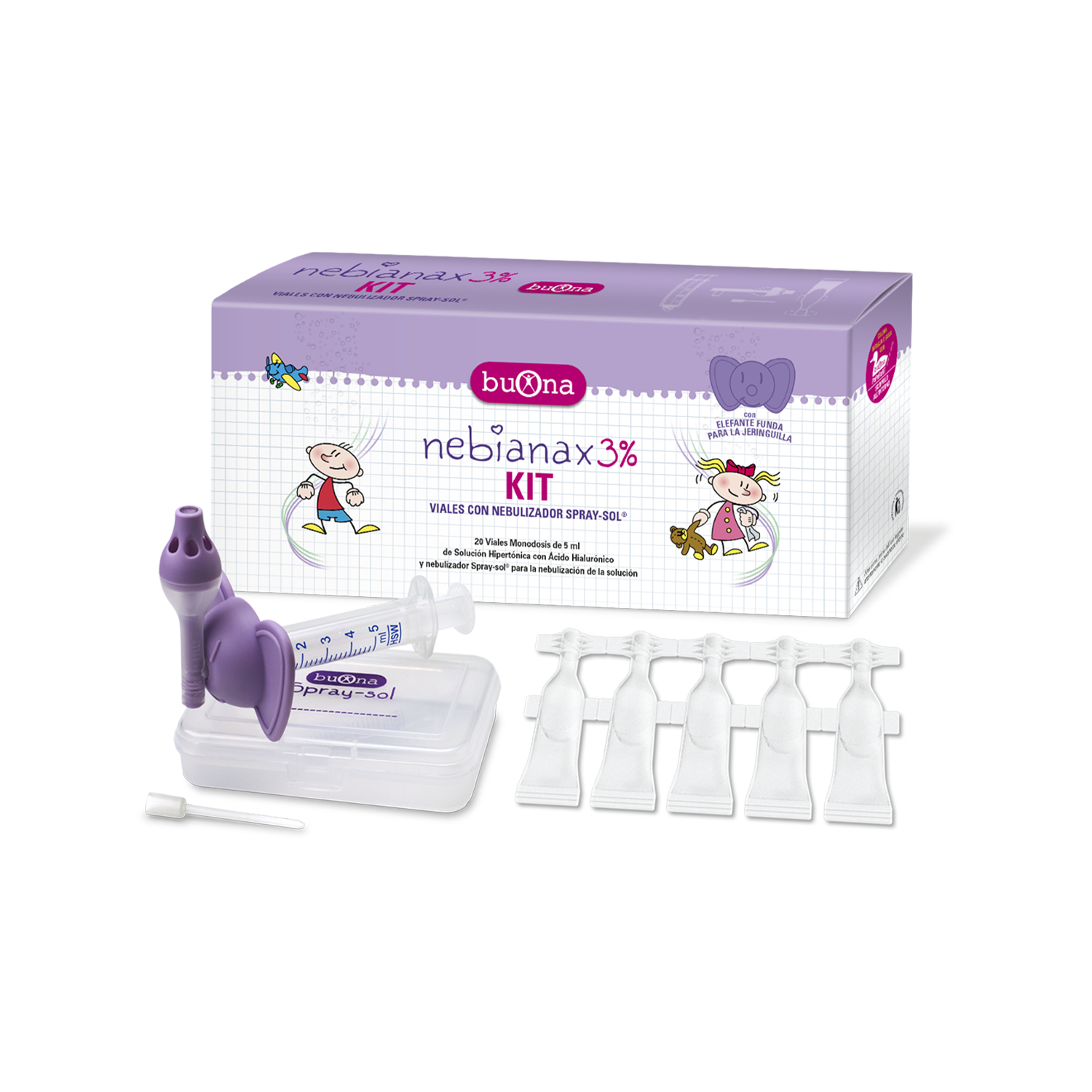 Kit De Lavado Nasal Jeringa Y Lavado Nasal Niños Y Adultos